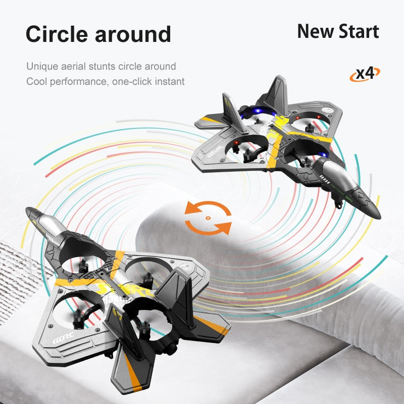 RC Remote Control Airplane Drone 2.4G Gravity Sensing Remote Control Plane Glider Airplane EPP Foam Boy Toys Kids For Gift