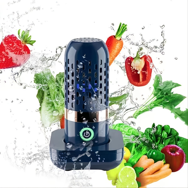 Fruit And Vegetable Cleaner Machine, 4400mah Capsule Shape Fruit Vegetable Washing Machine, USB Rechargeable Fruit Cleaner Machine, For Cleaning Meat Water Purifiers